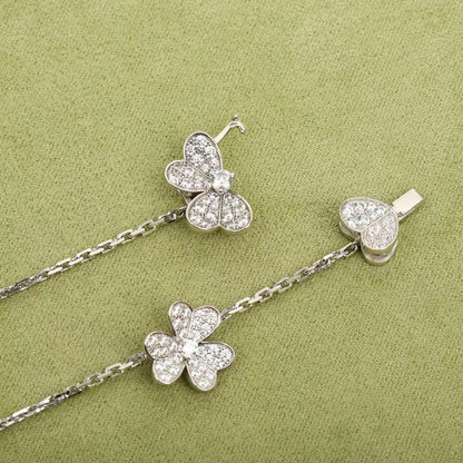 [Luna Brilliance]FRIVOLE SILVER 9 FLOWERS NECKLACE
