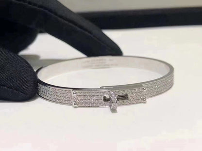 [Luna Brilliance]HM KELLY BRACELET IN SILVER AND FULL PAVE DIAMOND