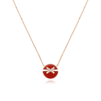 [Luna Brilliance]JEUX DE ROSE GOLD DIAMOND NECKLACE