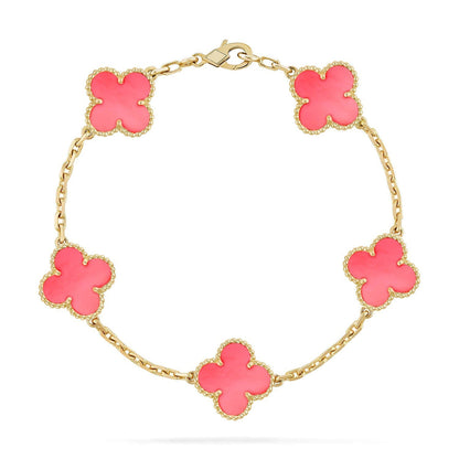 [Luna Brilliance]CLOVER GOLD BRACELET COLLECTION,5 MOTIFS