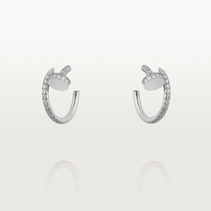 [Luna Brilliance]JUSTE EARRINGS 12.75MM SILVER DIAMOND