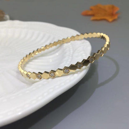 [Luna Brilliance]BEE LOVE GOLD DIAMOND BRACELET
