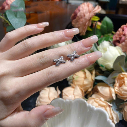 [Luna Brilliance]JEUX DE SILVER DIAMOND EARRINGS