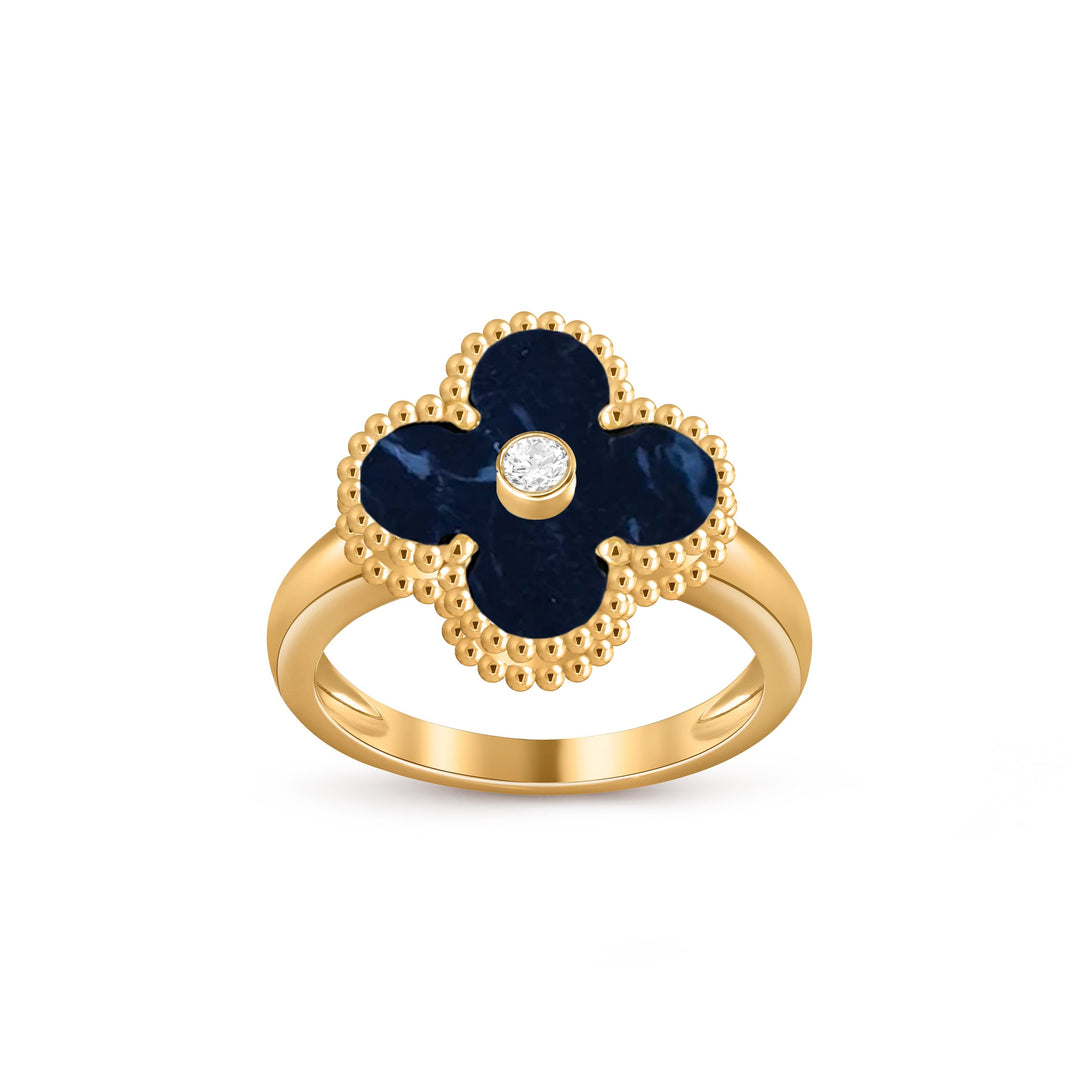 [Luna Brilliance]CLOVER DIAMOND RING GOLD COLLECTION