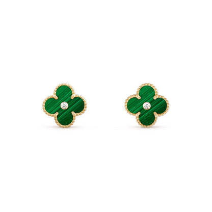[Luna Brilliance]CLOVER  15MM DIAMOND EARRINGS COLLECTION