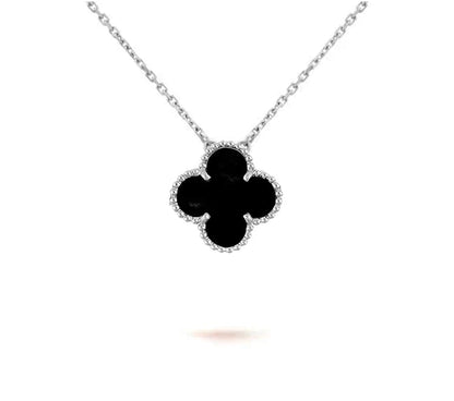 [Luna Brilliance]CLOVER 15MM NECKLACE SILVER COLLECTION