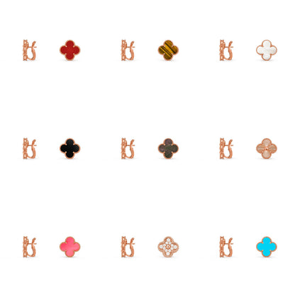 [Luna Brilliance]CLOVER 15MM MOP EARRINGS COLLECTION