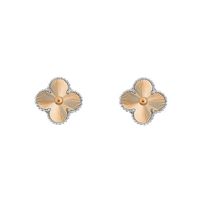 [Luna Brilliance]CLOVER SILVER 15MM EARRINGS COLLECTION