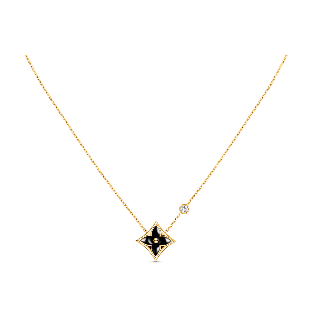 [Luna Brilliance]STAR BLACK MOP NECKLACE