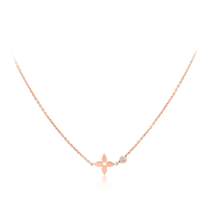 [Luna Brilliance]BLOSSOM PENDANT PINK GOLD AND DIAMOND