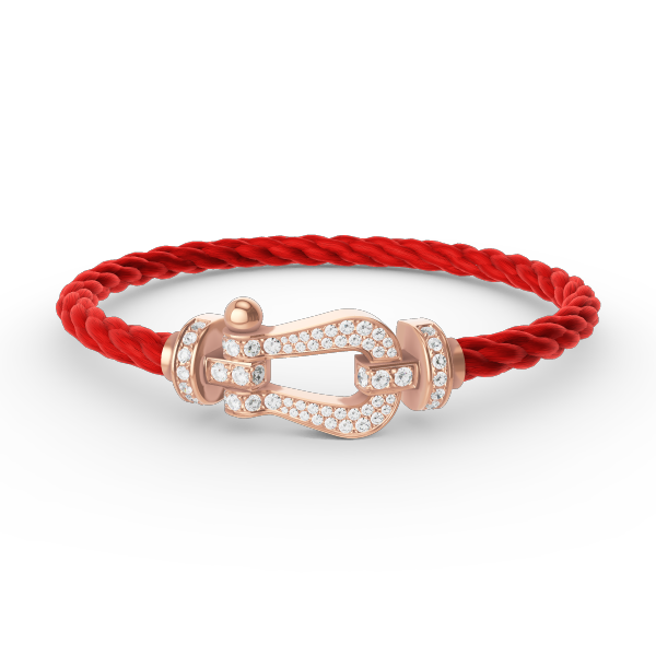 [Luna Brilliance]FORCE LARGE HORSESHOE FULL DIAMOND BRACELET ROSE GOLD