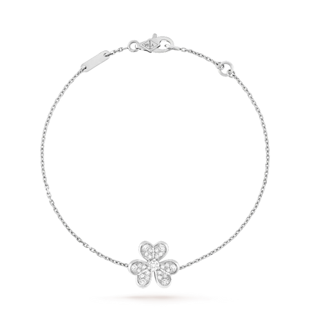 [Luna Brilliance]FRIVOLE SILVER FLOWER DIAMOND BRACELET
