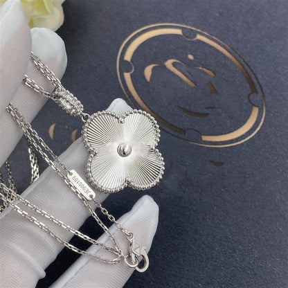 [Luna Brilliance]CLOVER 25MM SILVER BIG CLOVER NECKLACE