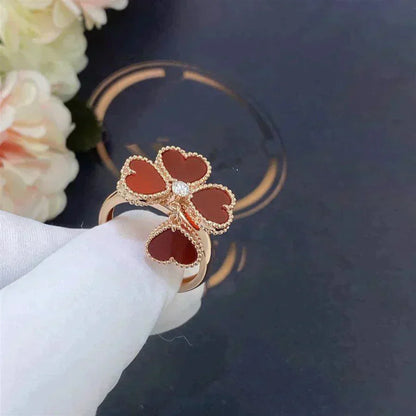 [Luna Brilliance]SWEET CLOVER CARNELIAN RING