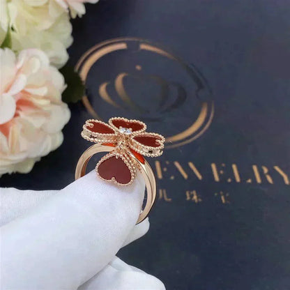 [Luna Brilliance]SWEET CLOVER CARNELIAN RING